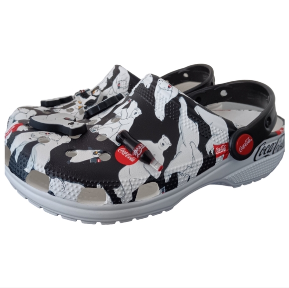 CROCS X Coca Cola Bear Collection Classic Clog Holiday  NWT Size 7 Womens 5 Mens - Picture 4 of 11